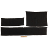 Alta Black Chunky 2x2 Rib Knit Sweater Trim Bundle - 3pc - Full | Mood Fabrics