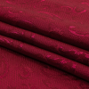 Magenta Paisley Jacquard Lining - Folded | Mood Fabrics
