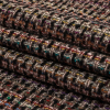 Italian Black, Beige and Rainbow Blended Wool Tweed - Folded | Mood Fabrics