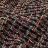 Italian Black, Beige and Rainbow Blended Wool Tweed - Detail | Mood Fabrics