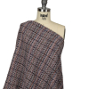 Italian Flint Gray, Lilac and Navy Blended Wool Tweed - Spiral | Mood Fabrics