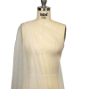 Kallisto Bone White Shimmering Soft Tulle - Spiral | Mood Fabrics