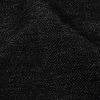 Black and Metallic Silver Striated Fuzzy Blended Wool Twill - Detail | Mood Fabrics