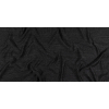Black and Metallic Silver Striated Fuzzy Blended Wool Twill - Full | Mood Fabrics