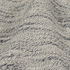 Light Greige and Dark Slate Striated Loopy Cotton Twill - Detail | Mood Fabrics