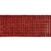 Metallic Red Iridescent Wire Edged Ribbon - 1.5 - Detail | Mood Fabrics