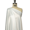 Bright White Lightweight Polyester Satin - Spiral | Mood Fabrics