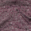 Magenta, Gray and Black Speckled Loose Cotton and Polyester Sweater Knit - Detail | Mood Fabrics