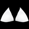White Triangle Bra Cup - Size 18 - Detail | Mood Fabrics