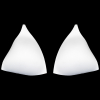White Triangle Bra Cup - Size 18 | Mood Fabrics