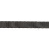 Black Recycled Polyester Petersham Grosgrain Ribbon - 9mm - Detail | Mood Fabrics