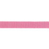 Medium Pink Recycled Polyester Petersham Grosgrain Ribbon - 9mm - Detail | Mood Fabrics