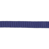 Navy Recycled Polyester Petersham Grosgrain Ribbon - 9mm - Detail | Mood Fabrics