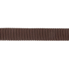 Dark Brown Recycled Polyester Petersham Grosgrain Ribbon - 12mm - Detail | Mood Fabrics