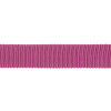 Dark Pink Recycled Polyester Petersham Grosgrain Ribbon - 15mm - Detail | Mood Fabrics