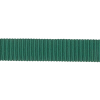 Emerald Recycled Polyester Petersham Grosgrain Ribbon - 15mm - Detail | Mood Fabrics