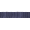 Dark Navy Recycled Polyester Petersham Grosgrain Ribbon - 15mm - Detail | Mood Fabrics