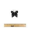 Black Butterfly Beaded and Sequined Applique - 2.125" X 2" - Full | Mood Fabrics
