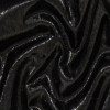 Vela Black Metallic Polyester Velvet | Mood Fabrics