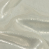 Vela White Metallic Polyester Velvet - Detail | Mood Fabrics