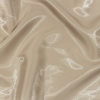 Virve Taupe Crystal Luminous Polyester Mikado | Mood Fabrics