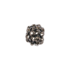 Gunmetal Rhinestone and Resin Faceted 12mm Beads - 10pc - Detail | Mood Fabrics