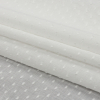 Famous Australian Designer White Cotton Swiss Dot Voile - Folded | Mood Fabrics