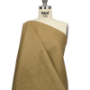 Famous Australian Designer Khaki Medium Weight Linen Woven with White Fused Backing - Spiral | Mood Fabrics