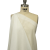 Famous Australian Designer Luminous Brilliant White Viscose and Silk Voile - Spiral | Mood Fabrics
