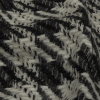 Thom Browne Charcoal and White Shepherd's Plaid Fulled Wool Twill Coating - Detail | Mood Fabrics