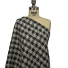 Thom Browne Charcoal and White Shepherd's Plaid Fulled Wool Twill Coating - Spiral | Mood Fabrics