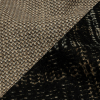Thom Browne Beige and Black Plaid Tweedy Blended Wool Double Knit - Detail | Mood Fabrics