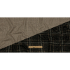 Thom Browne Beige and Black Plaid Tweedy Blended Wool Double Knit - Full | Mood Fabrics