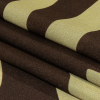 Italian Brown and Beige Oversized Leaves Silk Charmeuse - Folded | Mood Fabrics