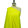 Italian Hi-Vis Yellow Double Face Stretch Super 150 Virgin Wool Twill Suiting - Spiral | Mood Fabrics