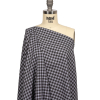 Balenciaga Italian Phantom, Gray and Blue Checked Lightweight Cotton Flannel - Spiral | Mood Fabrics
