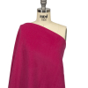 Balenciaga Italian Magenta Brushed Blended Camel Hair Twill Coating - Spiral | Mood Fabrics