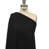 Balenciaga Italian Black Brushed Camel Hair Double Cloth Twill Coating - Spiral | Mood Fabrics