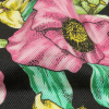 Balenciaga Italian Pink, Yellow and Lime Floral Cotton Drill - Detail | Mood Fabrics