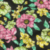 Balenciaga Italian Pink, Yellow and Lime Floral Cotton Drill | Mood Fabrics