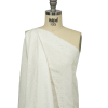 Balenciaga Italian White Floral Fluid Viscose Jacquard - Spiral | Mood Fabrics