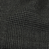 Balenciaga Italian Black and Gray Glen Check Virgin Wool Suiting - Detail | Mood Fabrics