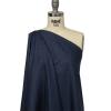 Balenciaga Italian Navy, Blue Depths and Red Plaid Cotton Twill Shirting - Spiral | Mood Fabrics