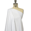 Balenciaga Italian Black and White Pinstriped Cotton Poplin - Spiral | Mood Fabrics