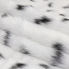 Balenciaga Italian White and Black Spotted Ermine Faux Fur - Folded | Mood Fabrics