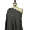 Balenciaga Italian Black and Gray Heathered Glen Check Wool Suiting - Spiral | Mood Fabrics