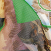 Balenciaga Italian Multicolor Postcards Stretch Nylon Power Mesh - Detail | Mood Fabrics
