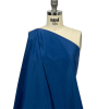 Balenciaga Italian Blue Polyester and Viscose Micro Faille - Spiral | Mood Fabrics