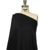 Balenciaga Italian Black Brushed Blended Virgin Wool Coating - Spiral | Mood Fabrics