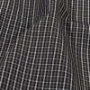 Balenciaga Italian Meteorite, Gray and Quicksilver Tattersall Check Cotton Poplin - Detail | Mood Fabrics